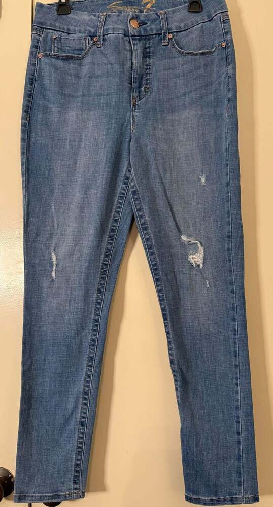 Seven7 size 12 Tummyless High Rise Skinny Jeans